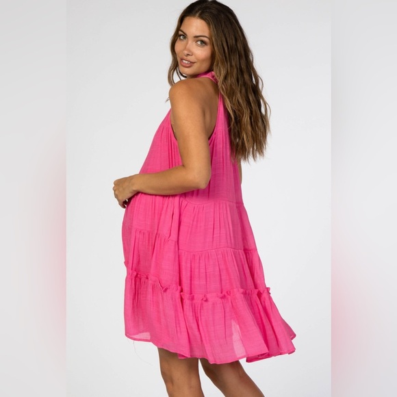 Pinkblush halter tiered dress nwot - Picture 2 of 7